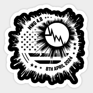 I survived Earthquake and Total Solar Eclipse Sticker